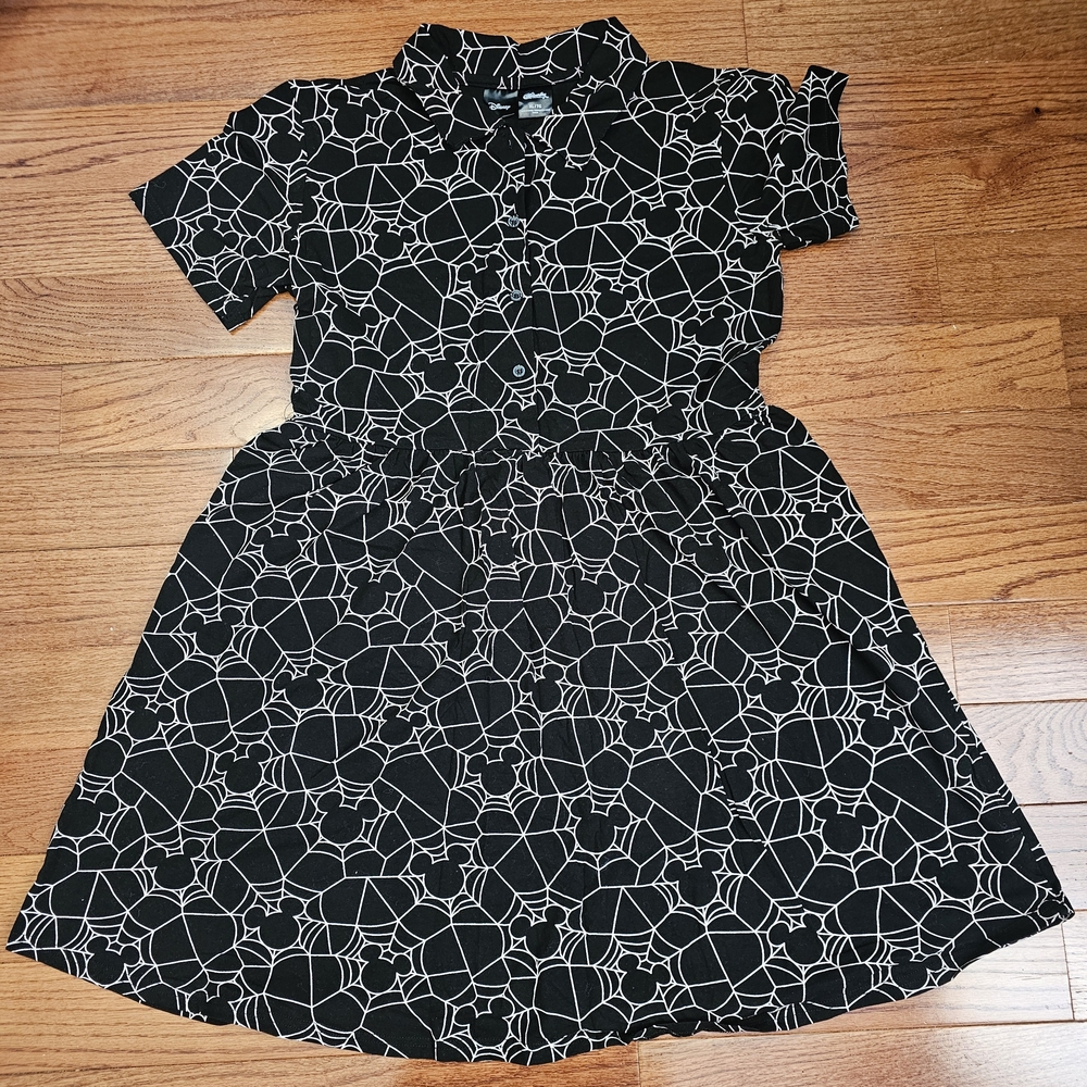Disney Cakeworthy Black and White Mickey Web Dress